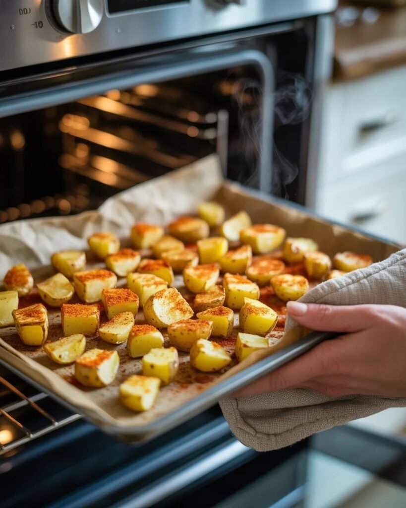 Oven method for crispy breakfast potatoes